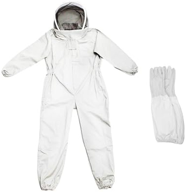 Colcolo Tuta per api, Abbigliamento per api, Forniture per api Ventilate con Cappello e Guanti Giacca per Apicoltore, l