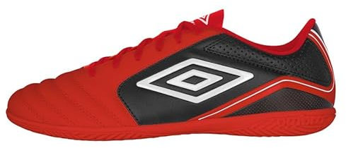 Umbro Herren Classico 12 Indoor Hallenfußballschuh, Rot/Weiß/Schwarz, 46 EU