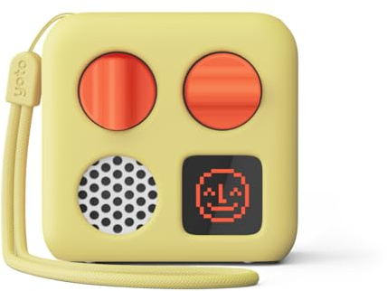 YOTO Mini (2024) + Adventure Jacket (Funda de protección) Amarillo – Reproductor de Audio sin Pantalla para niños con música, pódcast, Radio y Despertador Educativo Desde 3 años