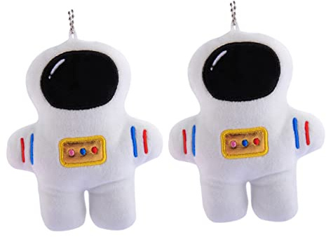 BESPORTBLE 2pcs Soft Astronaut Toys Plush Hanging Pendants for Boys and Girls Decor Space Toys Fluffy Spaceman Ornaments