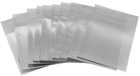 Fdit Sacs de Protection Antistatiques, 100 Pièces Sacs de Protection ESD Réutilisables avec Joint Ziplock, Conteneur de Stockage de Composants électroniques pour Circuits Imprimés et (8 * 12cm)