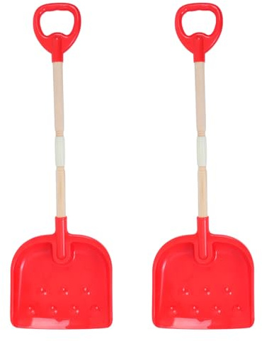 OFFSCH Pala de Nieve para niños (2 Unidades) - Mango Desmontable - Pala ergonómica de plástico para excavar Arena