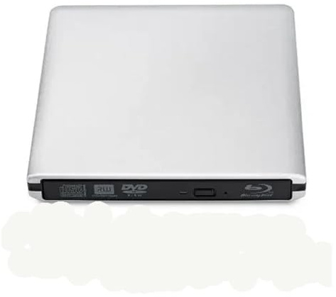 Blu-Ray-brännare USB3.0 Extern optisk DVD-enhet Inspelare 3D Blu-Ray-spelare Writer Reader(Silver,4K playback)