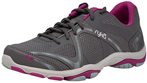Ryka Women's Influence Frost Grey/Rose/Pale Aqua Training Shoe 8 M US