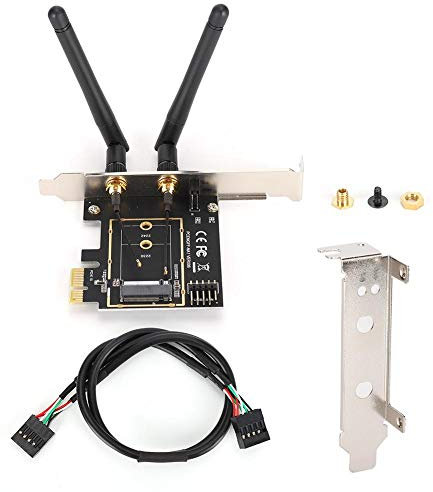 Kafuty-1 PCI-E 1X to KEY A-E Adapter Card, PCI-E to NGFF M.2 WIFI Wireless Module Adapter, KEY A-E Network Expansion Card, for WINXP, WIN7, WIN8, WIN10, LINUX System