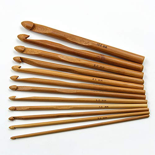 U/K 12 Teile/Satz Bambus Häkelnadeln Holz Haken Kit Handwerk Stricknadel Set Weben Werkzeuge Kreative und Nützliche