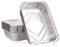 Gtwinsone 20 Stück Aluschalen Grill 1000 ml Alu Grillschale mit Deckel Einweg Aluminium Tropfschalen Fettauffangschalen Gasgrill für Backen Braten Kochen (22x16x5 cm)