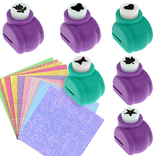 6 uds Perforadora de papel,Forma Círculo Troqueladoras,Juego de troqueladoras,Para Proyectos DIY, Scrapbooking, Creación de Tarjetas y Más