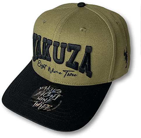 Yakuza Unisex College Script Snapback Cap, One Size