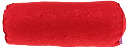 Duiaynke Nackenrolle, orthopädisches rundes Nackenstützkissen zum Schlafen, Rot