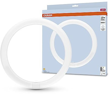 Osram LED TUBE T9C EM 32, ringförmige LED-Röhre, 18,3W, 2200lm, 4000K, kaltweißes Licht, LED-Alternative für klassische T9-Leuchtstofflampen, lange Lebensdauer, geringer Energieverbrauch