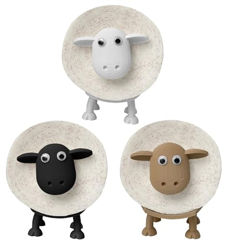 Joli porte-rouleau de rechange en forme de mouton - Un accroche-regard fonctionnel pour votre salle de bain (noir)