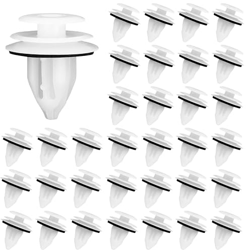 zrfgbxim 100 Pcs Rivets en Plastique pour Voiture, Clips de Fixation Voiture, Clips de Garniture de Voiture, Clip de Fixation Voiture, pour Carrosserie de Panneau de Porte de Voiture Garde-boue