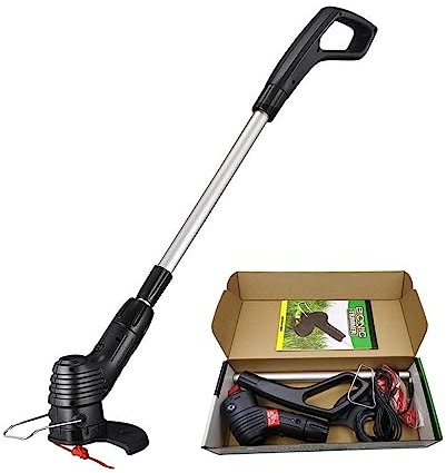 Taille-haie, coupe-herbe, cisaille à haie, Tondeuse à gazon électrique sans fil longueur réglable débroussailleuse tondeuse à gazon sans fil Portable charge USB for jardin/pelouse pour jardin, pelouse