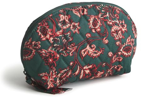 Vera Bradley Women's Premium Cotton Mini Dome Cosmetic, Victorian Vines, One Size