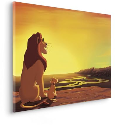 Komar Keilrahmenbild - Disney The Lion King Your Kingdom - Größe: 90 x 60 cm - Leinwandbild, Kinderzimmer