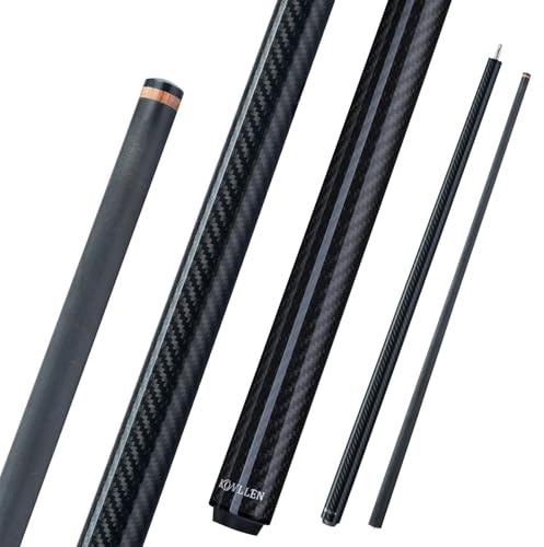 KONLLEN Carbon Fiber Break Cue, 58-Inch Pool Stick, 13mm Tip