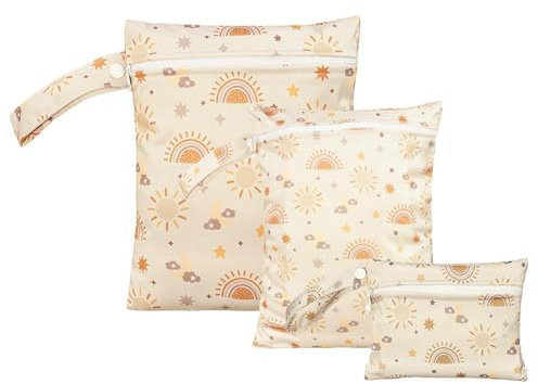 Generico Borsa Impermeabile Bagnato Asciutto - Set Da 3 Borse Da Spiaggia - Borsa Viaggio Impermeabile Organizzata Per Costumi Da Bagno E Accessori - Ideale Per Piscina, Escursioni E Vacanze