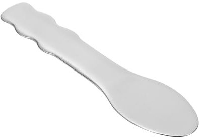 WOONEKY Cuchara Inoxidable Crema Facial y Ojos Herramienta Práctica para Aplicar y Sérums Masajeador Facial Multifuncional para Cuidado