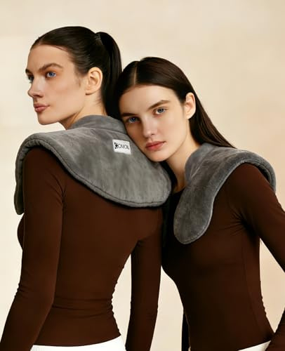 Funda cervical con calefacción por microondas para cuello, hombros y espalda, diadema de calor húmedo, compresa caliente y fría