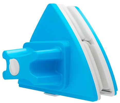 Lavavetri Magnetico Doppio Lato Regolabile 4-28 mm – Pulitore Magnetico per Finestre e Vetrate, Strumento di Pulizia in Vetro con Spazzola Sostituibile, Corda di Sicurezza, Facile da Usare, Casa