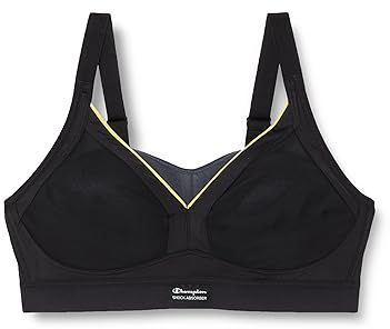 Champion Women's Shock Absorber S015F Active Shaped Support Bra, Opaque inches, Black, 38F