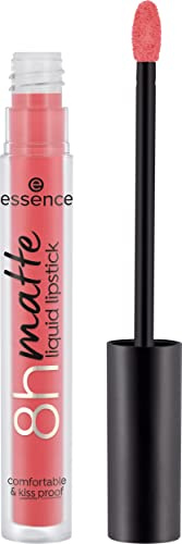 essence 8h matte liquid lipstick, Nr. 09, Orange, langanhaltend, mattierend, schnelltrocknend, matt, vegan, wasserfest, ölfrei, ohne Alkohol, 1er Pack (2.5ml)