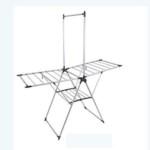 Folding Drying Rack Clothes Dryer Adjustable Wings Stainless Steel Indoor Outdoor Quilt Drying Rack Foldable Stable Durable Laundry Drying Rack Clothes Drying Rack Clothes Drying Rack