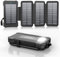 Solar Power Bank 26800 mAh with 4 Solar Panels, Power Bank USB-C Quick Charge for Compatible Phones, IPX7 Waterproof Outdoor External Batteries with Flashlight Light/SOS/Strobe (Black)