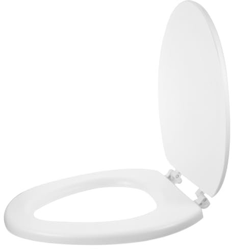 Angoily Weicher Eva Toilettensitz Ersatz Wc-sitz Abnehmbar Leicht Für Zuhause Badezimmerdicht Und Stabil Weiß Weicher Komfort Toilettensitzdeckel Mit Verbesserter Festigkeit Und Einfache