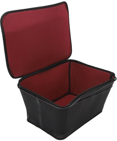 Cesto posteriore a bici E, cestino per bici pieghevole cesto cargo cestino per canna da bici di grande capacità, 20 litri 20 kg per bici
