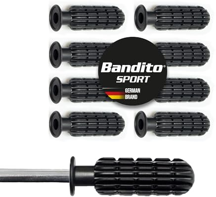 Kickergriff Hobby, kleinerer Griff für alle Freizeit- und Hobby Tischkicker die mit 13 mm Kickerstangen, ausgestattet sind, griffige Oberfläche, passend auch für Mini-Kicker, Set mit 8 St.