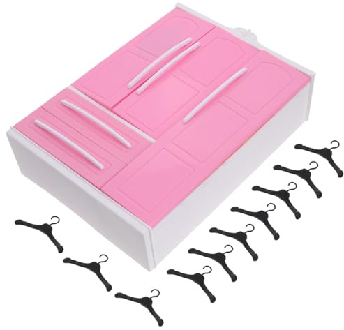 SOIMISS 12, Placard Miniature pour Rangement et Organisation des Vêtements de Poupée Couleur Aléatoire