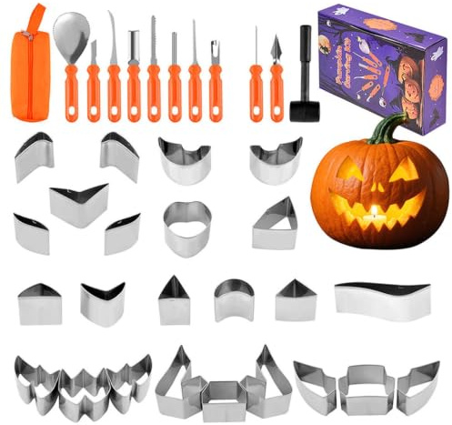 Snidningsverktyg Halloween Pumpor Robust Skulptur Prylar Med