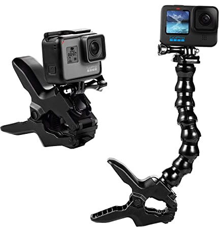 Suptig Flexible Backen, Schwanenhals-Halterung für GoPro Hero 13 Hero 12 Hero 11 Hero 10 Hero 9 Hero 8 Hero 7 Hero 6 Hero 5 Hero 4 Session Hero 3+ Hero 3 Arlo Pro Arlo Go Action-Kameras