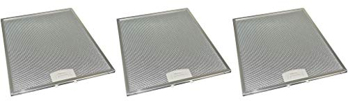 Ufixt 3 x Cooker Hood Metal Mesh Grease Filter for Kitchen Extractor Fan Vent 284mm x 352mm
