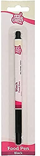 FunCakes Food Pen Schwarz: Lebensmittelfarbe Stifte, flexible Spitze für dicke und dünne Linien, Essbarer Stift für Kekse , Kuchen, Fondant und mehr, ideal zum Personalisieren, Halal-zertifiziert