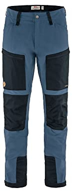Fjällräven Keb Agile Men's Trekking Trousers - Reinforced, Durable, Stretch Fabric, Trail Performance - Hiking, Trekking, Indigo Blue/Dark Navy, 34W x 32L