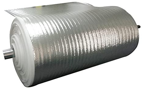 HARICSET Foglio di Alluminio Isolamento Anticalpestio Sottopavimento per Laminato Spessore 2 mm di Isolamento Acustico da Calpestio Isolamento del Pavimento per Parquet Laminato(Size:1 * 25m)