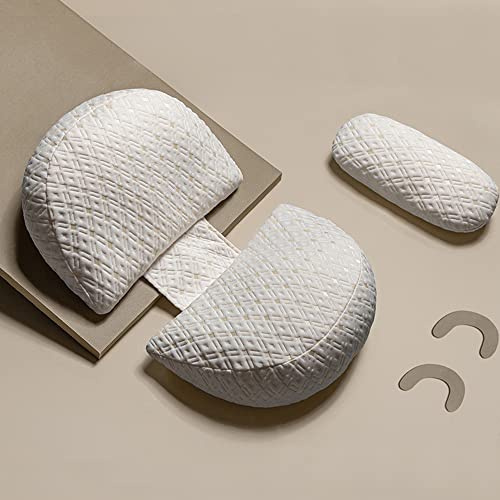 GKXLH Cuscino per Gravidanza - Cuscini per Gravidanza per Supporto del Sonno per Schiena, Fianchi, Gambe, Morbido Cuscino per Maternità per Donne Incinte Staccabile e Regolabile Doppio Cuneo con