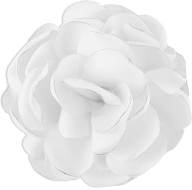 Broches Délicates En Forme De Pivoine Rose Délicate Classique Pour Fête De Mariage Danse Banquet Pour Femme Épinglettes Robe Costume Vêtements Accessoires Bijoux Cadeaux De Noël 95 mm (Blanc)