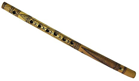 Decorative Traditional Handmade Hand carved Wooden Bamboo Flute Basuri Indian Musical Instrument for Gifting and Decoration