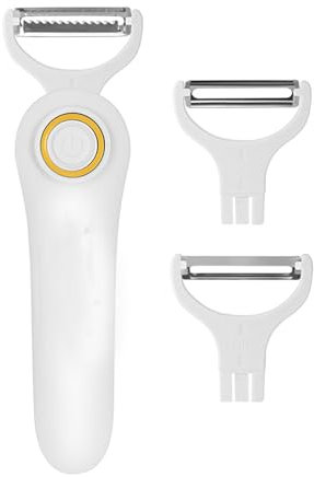 tuwiwol Peladores de patatas automáticos: utensilio de cocina fácil y que ahorra tiempo con accesorios Peladores de verduras y hortalizas seguros