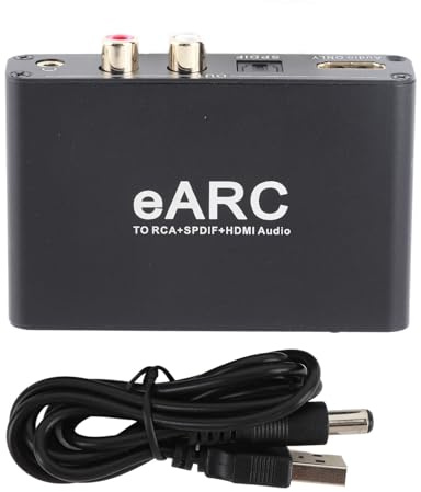 EARC Arc Sound Extractor, HD Multimedia Interface med Optisk och 3,5 Mm Utgång, 24 Bit 192 KHz HIFI -ljud