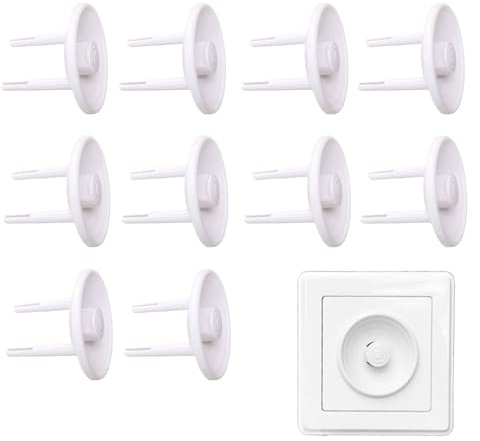 10 Stück Steckdosen Abdeckung,steckdosenschutz kindersicherung,Steckdosenschutz,Steckdosensicherungen Baby,Steckdosenabdeckung,Kindersicherung Steckdose,Steckdosen schutz,Abdeckung Steckdose(Weiß)