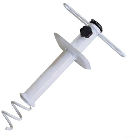 Accarugty Soporte para sombrilla de playa, anclaje de tierra en espiral, inserto de tornillo de arena, base de sombrilla al aire libre, soporte de paraguas de camping, enchufe de poste de jardín