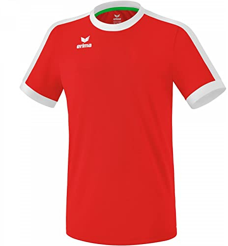 Erima Unisex Kinder Retro Star Trikot (3132120), rot/weiß, 152