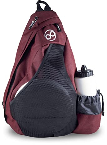 Infinite Discs Slinger Deluxe Disc Golf Rucksack für schnelle Disc Aufbewahrung, 12 Scheiben in Ihrer Tasche (rot)