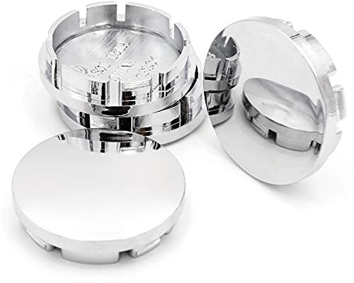 RhinoTuning 4 Stück Radnabenkappen für NabendeckeOD 56 mm ID 51 mm, Chrom Trump Radnabenabdeckung Geeignet, Felgendeckel