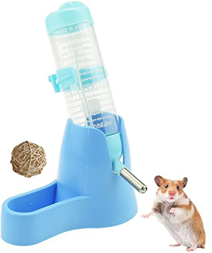 Hamsters Water Bottle with Stand Hut Automatic Feeder and Food Dispenser Holder for Small Animals, Guinea Pig,Rat,guinea pig.